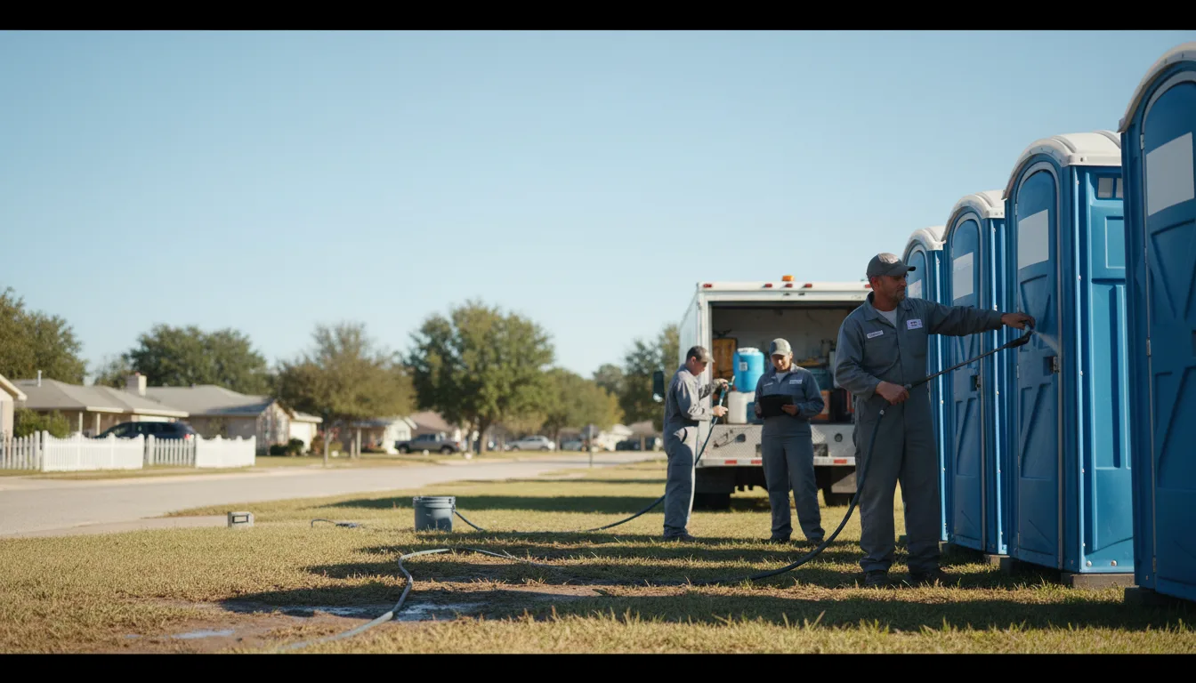 Long-Term Portable Toilet Rental in Shongaloo, LA near me